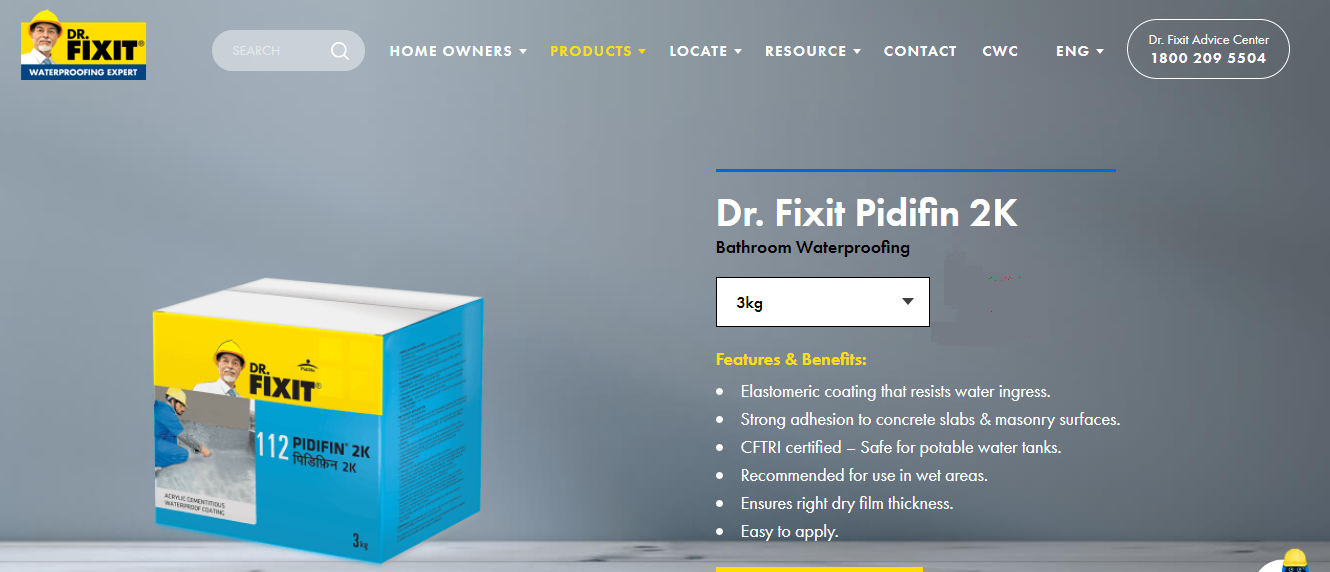 Fixit Products Home Page